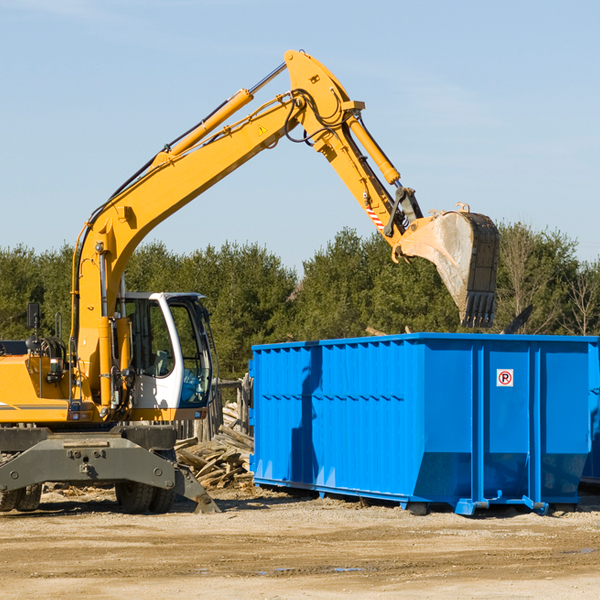 are there any restrictions on where a residential dumpster can be placed in Canton Texas